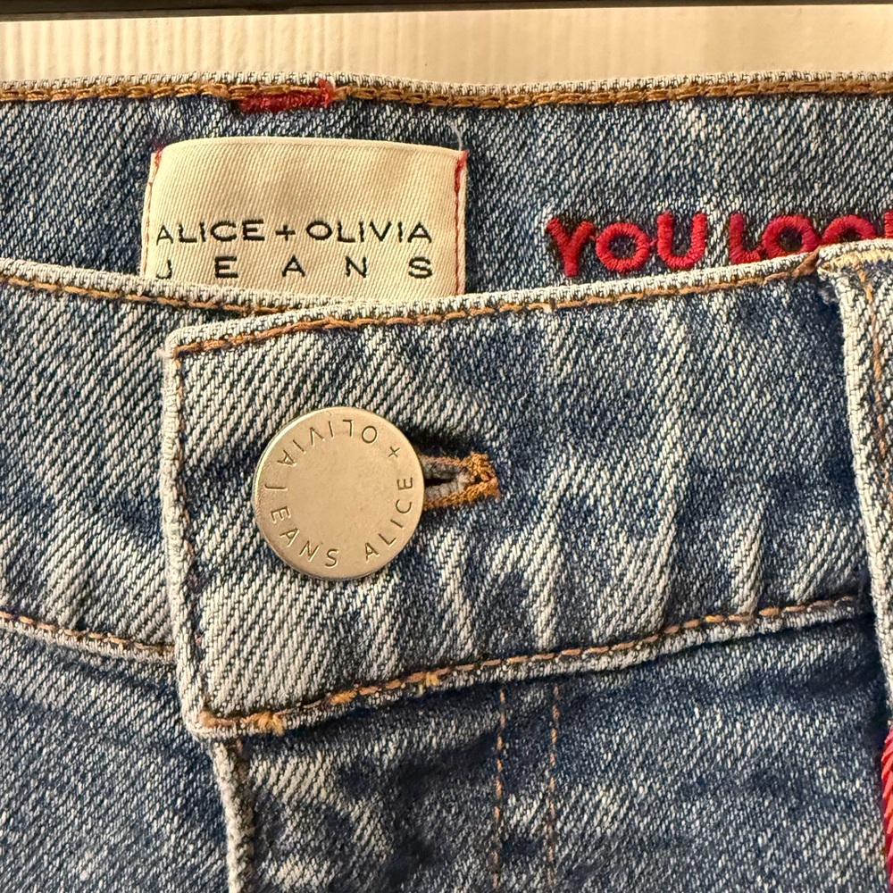 alice + olivia CHIC EMBELLISHED ANKLE JEAN - Picture 14 of 14